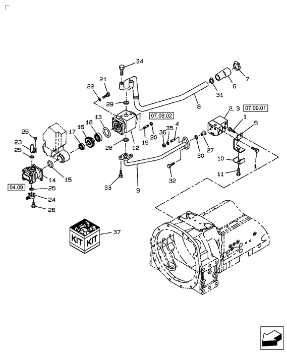 TC45 HYDRAULIC PUMP